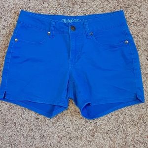Blue short shorts